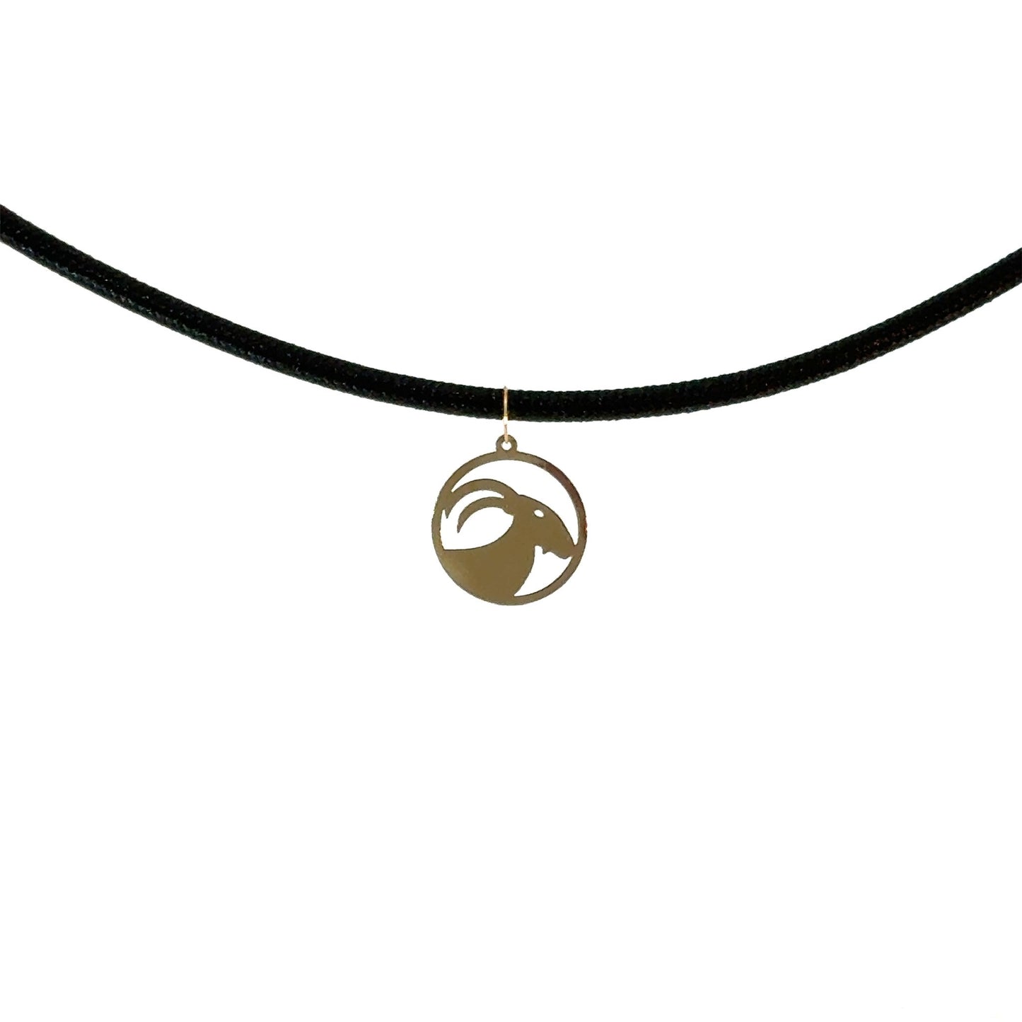 18K Gold Rope Necklace Capricorn