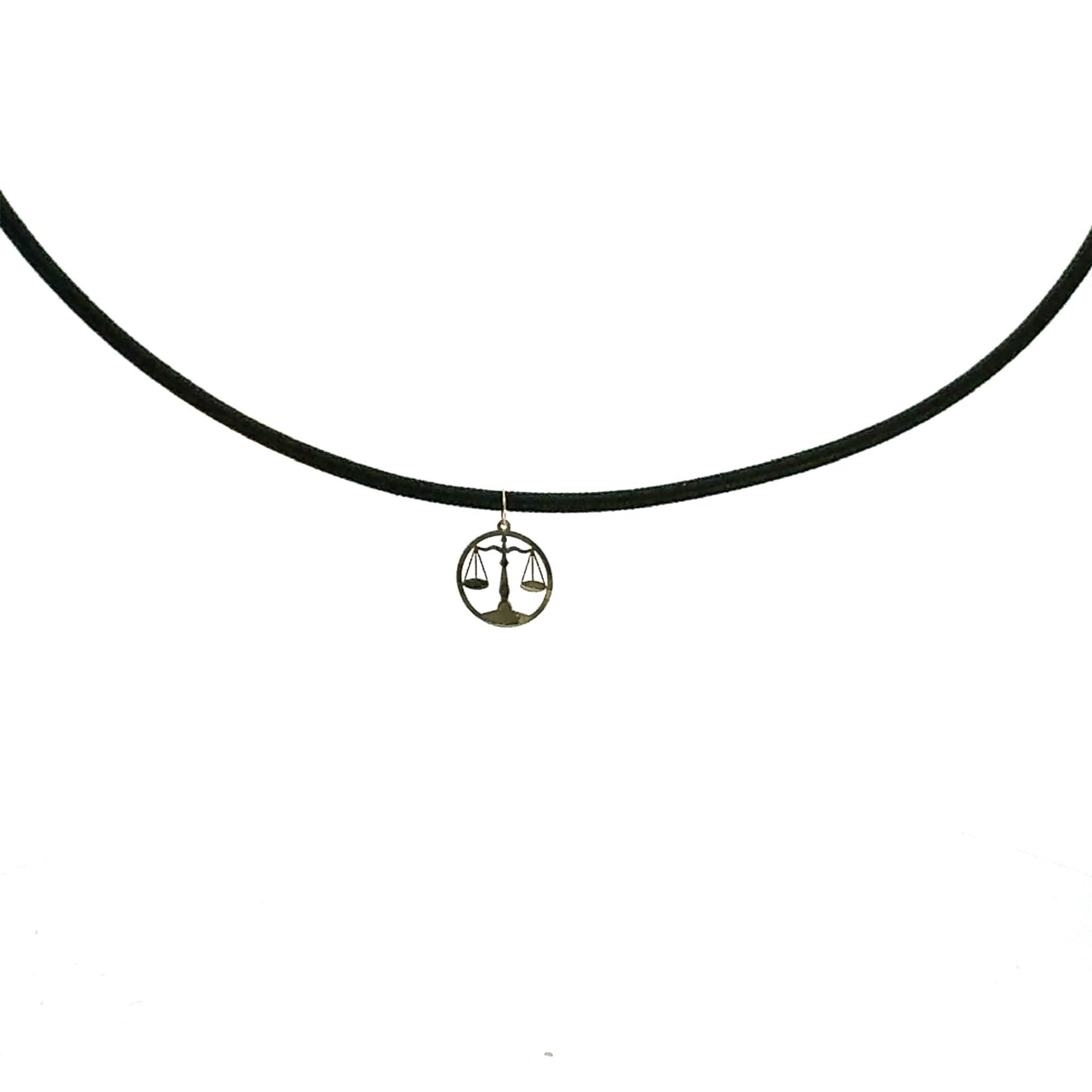 18K Gold Rope Necklace Libra