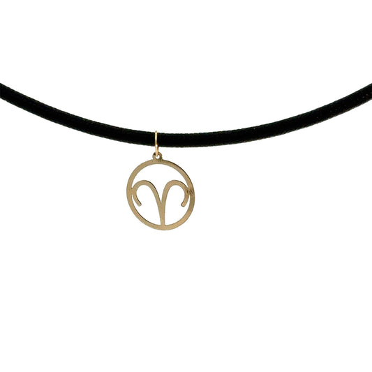 18K Gold Rope Necklace Aries