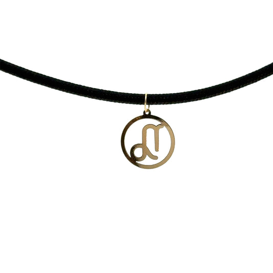 18K Gold Rope Necklace Capricorn