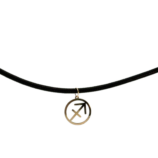 18K Gold Rope Necklace Sagittarius