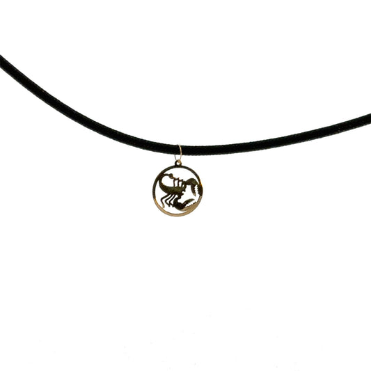 18K Gold Rope Necklace Scorpio
