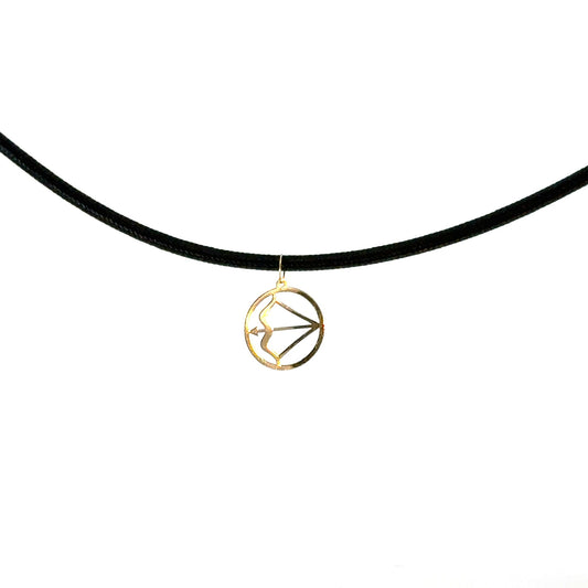 18K Gold Rope Necklace Sagittarius