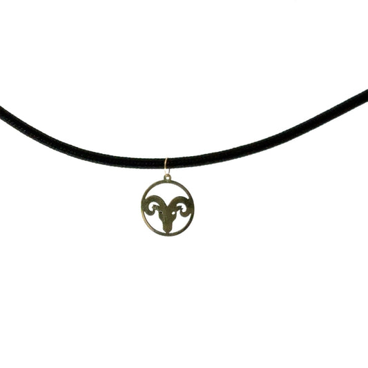18K Gold Rope Necklace Aries