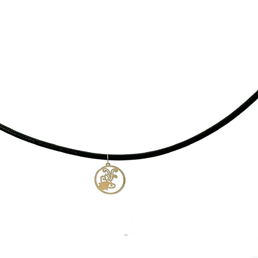 18K Gold Rope Necklace Aquarius